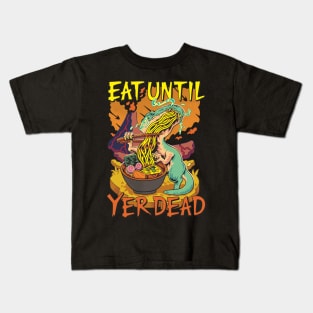 T-rex foodlover Kids T-Shirt